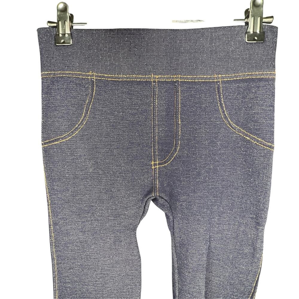 Connection 18 (S/M) Warm Comfort Seamless Fleece Lined Mid Rise "Jean" Leggings